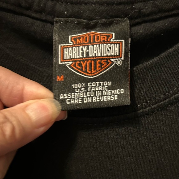 Vintage Harley-Davidson Black Biker Graphic Tee West LA , CA Size Medium - Picture 9 of 14